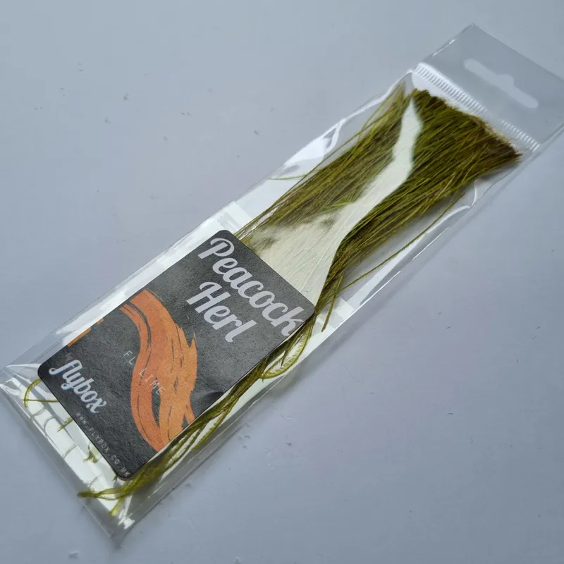 Flybox Peacock Herl Fl.Lime-2